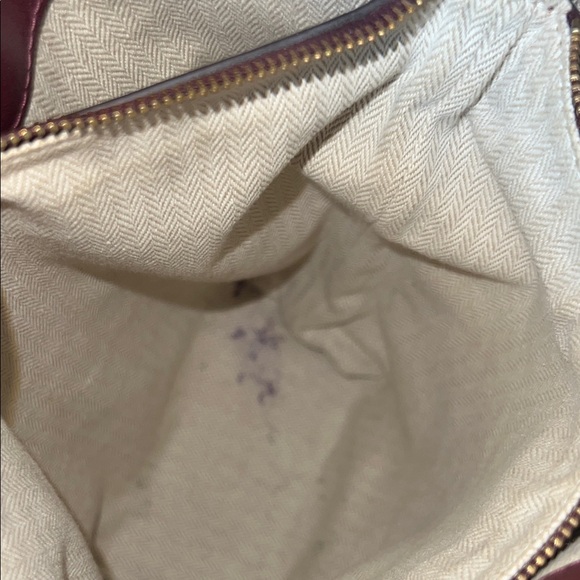 Tory Burch Miller Bucket Bag Deep Burgundy Rare Color Shoulder Bag Purse - Picture 13 of 17